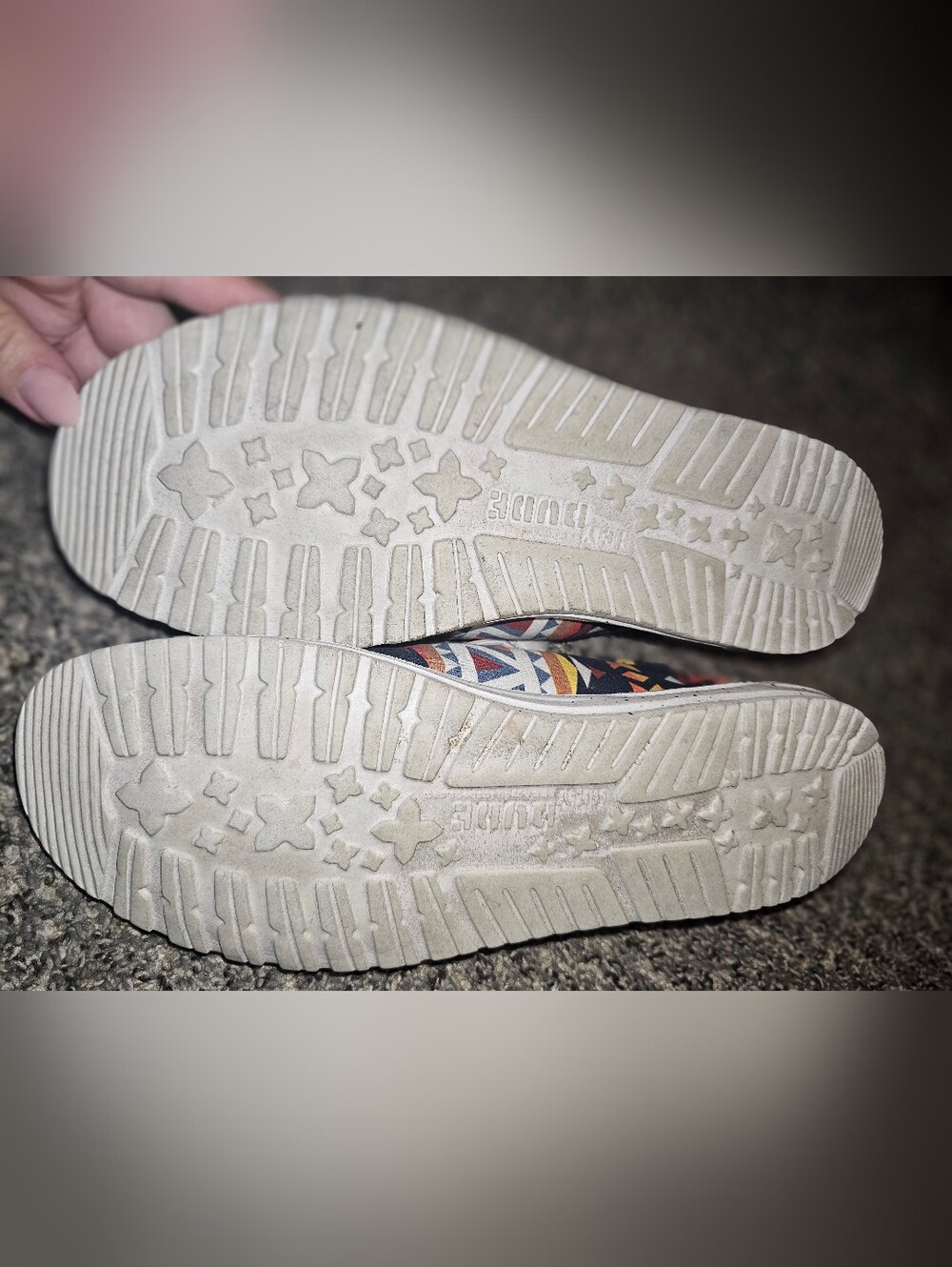 Hey Dude Kids Navy Aztec Pattern Slip-On Sneakers - Picture 4 of 4